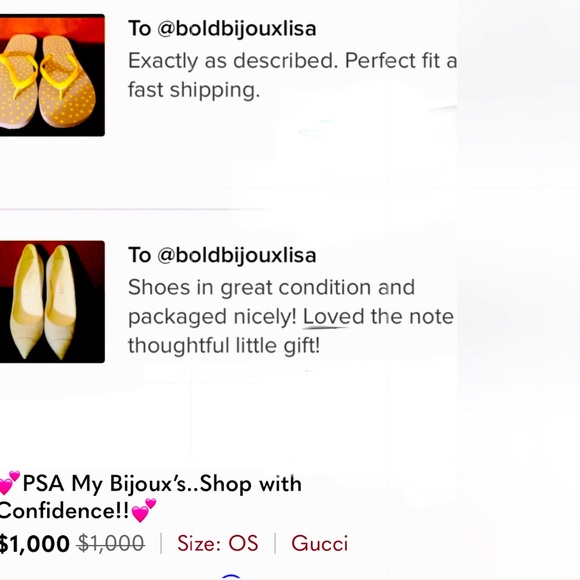💕PSA My Bijoux’s..Shop with Confidence!!💕 - Picture 1 of 1